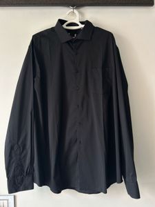 Men's Black Long Sleeve Shirt XXL
