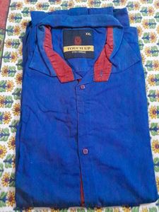 A Formal Shirt For  Looks Cool Colour Navy Blue ..