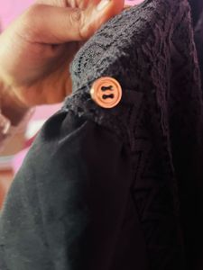 Black Lace Detail Dress