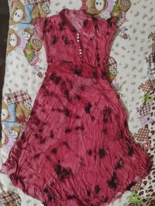 Stylish Tie-Dye Dress shut