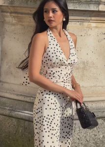 Zara Satin Polka Dress