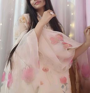 Organza Floral Partywear Suit