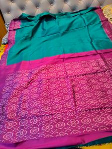 Pure Silk Ikkat Saree