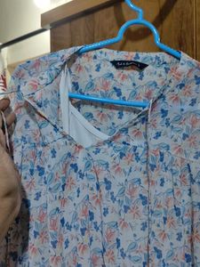 Floral Print Dress With Inner