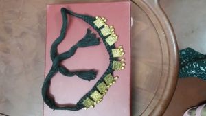 Black Braided Tribal Necklace