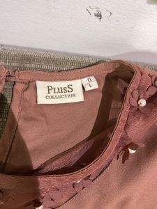 peach fabcy top
