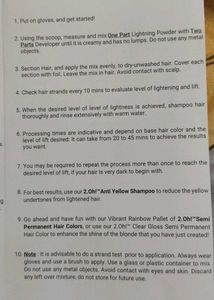 Hair Lightening Kit