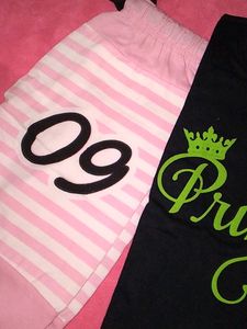 Black And Baby Pink Combination Beautiful Dress