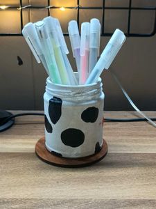 Cow Print Jar