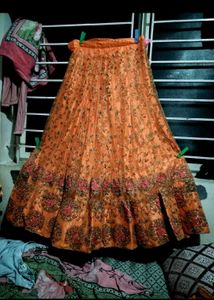 Peach Embroidered Lehenga Set