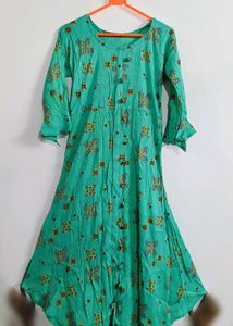 Green Printed Kurti