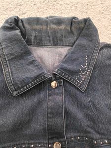Denim Jacket with Embellishments