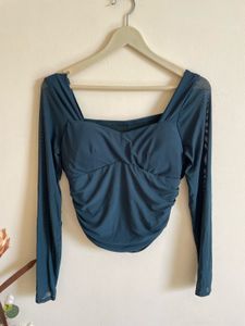 padded Long Sleeve Top