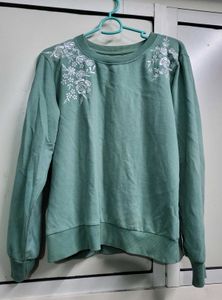 Mint Green Embroidered Top