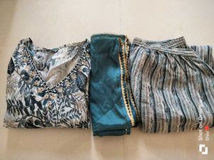 Kurta Set (With Pant And Dupatta)