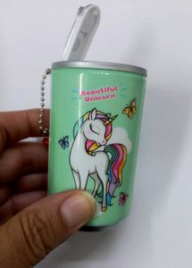 Beautiful Unicorn Keychain with pack of Wet Wipes