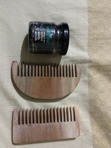 Neemwood Combs With Scalp Scrub