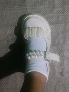 Pearl Accent White Sandals