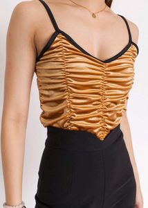 Ruched Sequin Top
