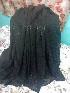 New Sequins Georgette Saree
