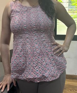 Fabindia Summer Cotton Sleeveless Top🌸