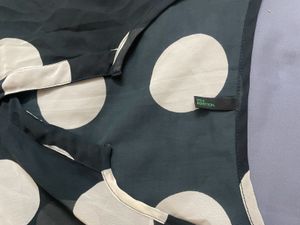 Beneton Polka Dots Sheer Chiffon Top large