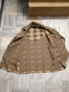 Vintage Checkered Coat Sweater