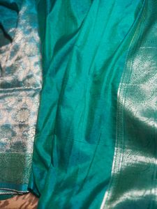 New Silk Saree With Unstich Blouse