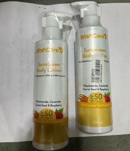 hair serum, face serum,sunscreen, aha BHA