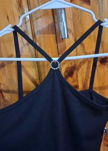 Black Halter Tank Top