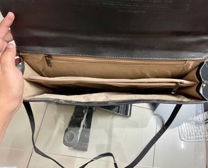 Black Leather Office Bag