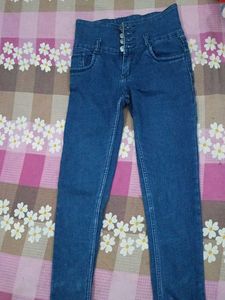 High Waisted Denim Jeans