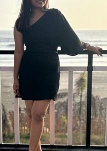 Black One-Shoulder Dress