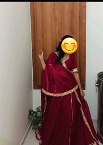 Red Lehenga Choli Set