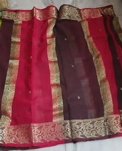 Bengal Handloom Tant Benarasi Saree