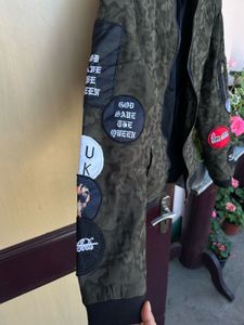 Trendy Camo Bomber Jacket