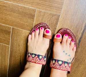 Leather Toe Ring Sandals/kolapuri