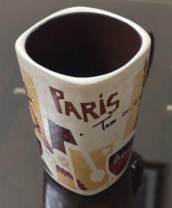 V Shaped Ceramic Coffee Mug(400ml, Pack of 2)