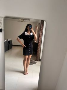 Korean Mini Black Dress (LBD) For Women