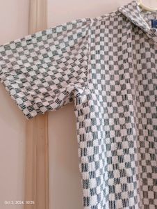 Black And Cream Colour Shirt For Men