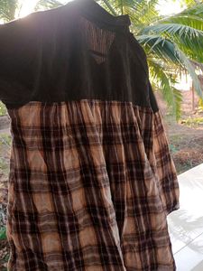 Checks Shirt Like Top