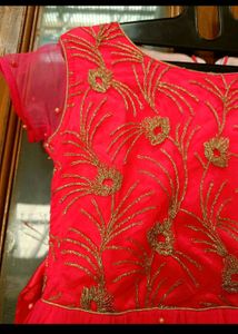 🇳🇿💫🎀Elegant Pink Embroidered Gown