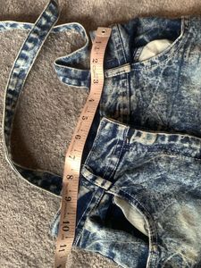 Denim Skirt with Straps
