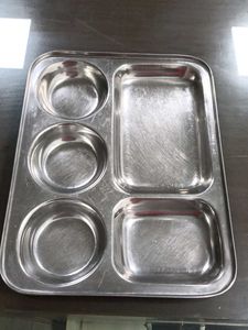 Compartment Stainless Steel Thali 2 Set