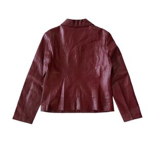 Burgundy Leather Jacket