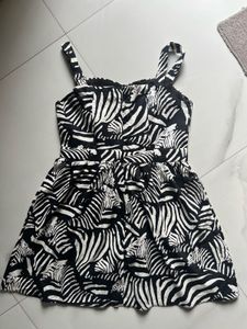 Zebra Print Mini Dress