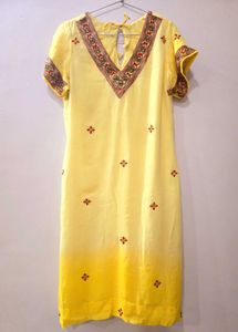 Ombre Chiffon Kurta And Dupatta