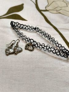 Combo Of Necklace Set And Slides