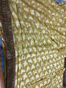 Gorgeous Gold Embellished Saree