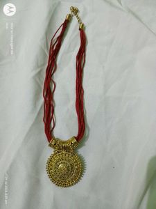 gold ethnic necklace mangalsutra pendant